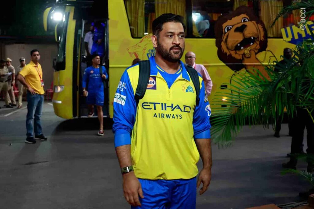 MS Dhoni for CSK in the IPL 2025