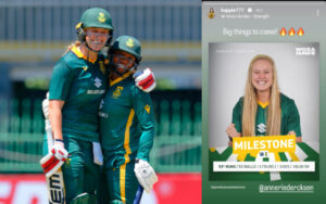 Marizanne Kapp appreciates Annerie Dercksen's fifty vs SL
