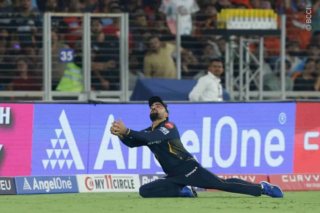 Rashid Khan's catch for GT vs SRH, IPL 2025