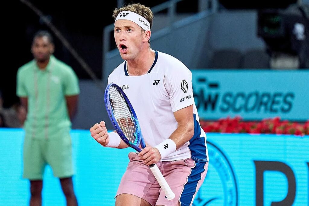 RUUD RISING: HEART AND GRIT TAKE CASPER TO FIRST MADRID FINAL Casper Ruud is through to his first Mutua Madrid Open final
