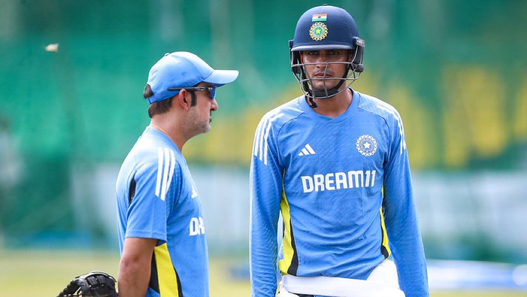 Shubman Gill with Gautam Gambhir
