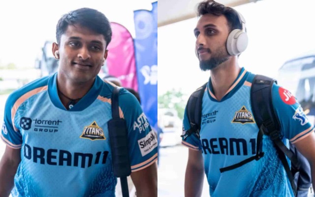 Sai Sudharsan and Prasidh Krishna for GT, IPL 2025 (PC: BCCI/IPL)