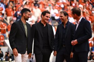 Novak Djokovic, Roger Federer, Rafael Nadal, and Andy Murray