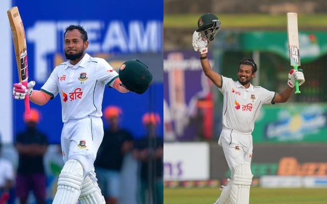 Mushfiqur Rahim and Najmul Hossain Shanto vs SL (PC: X)