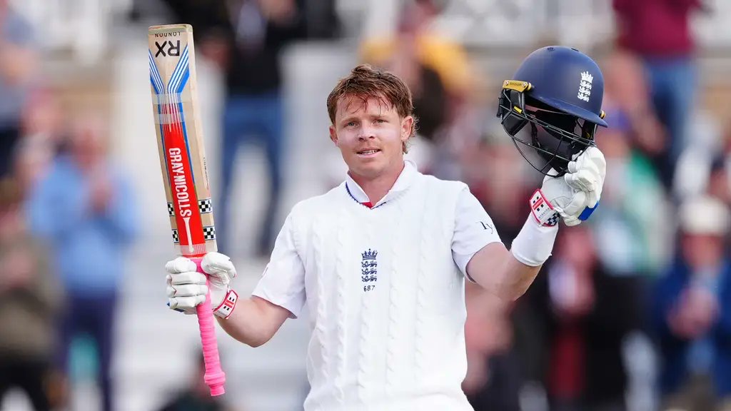 Ollie Pope for England (PC: The Cricket Paper/X)