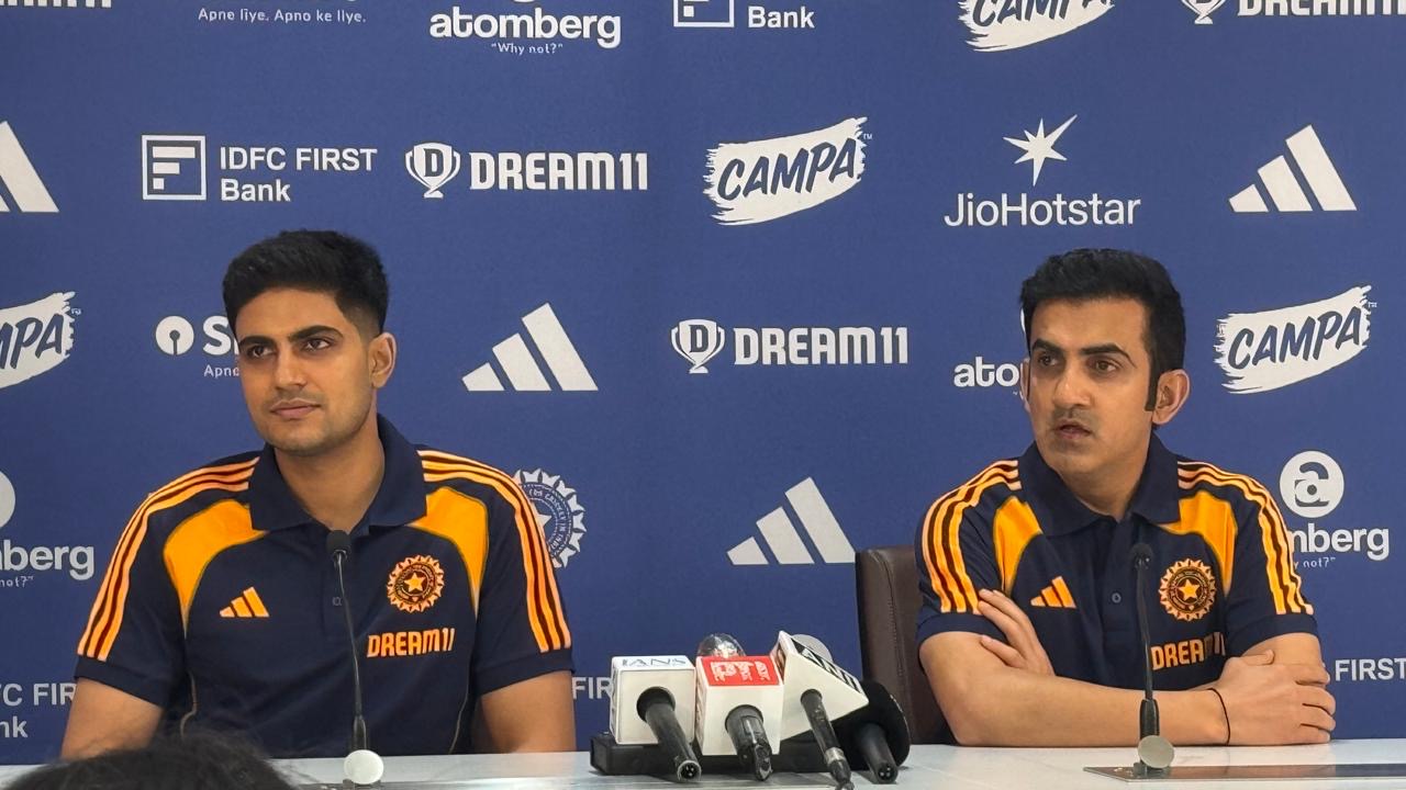 India Test Captain Shubman Gill and Head Coach Gautam Gambhir (PC: RevSportz)