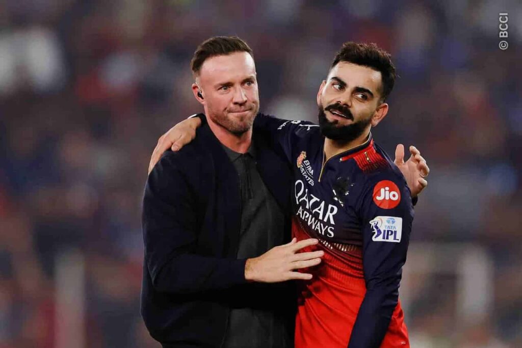 Virat Kohli with AB de Villiers