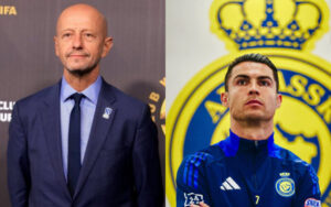 Al-Hilal CEO Esteve Calzada and Cristiano Ronaldo