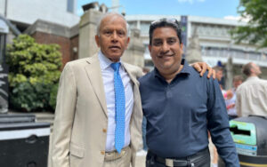 Boria Majumdar with Dilip Doshi