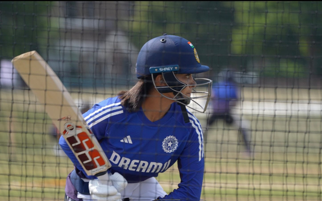 Deol Ton in Vain as India Women Fall Short in High-Scoring Warm-Up Harleen Deol in practice session