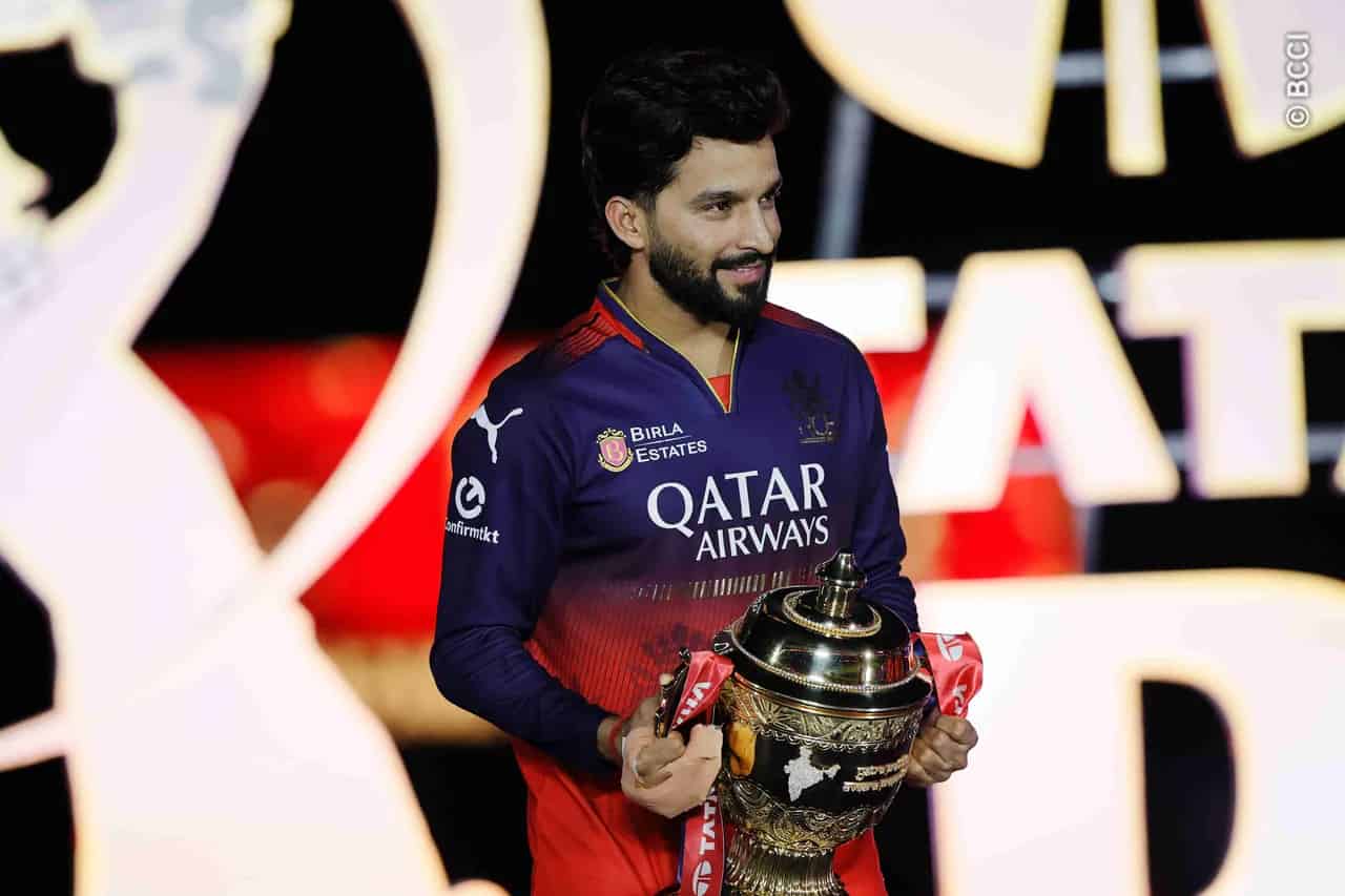 Rajat Patidar with IPL 2025 Trophy