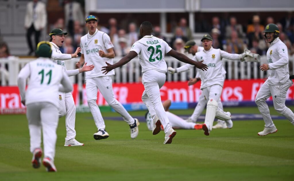AUS vs SA: Kagiso Rabada Strikes Twice to Put Australia in Early Trouble Rabada on fire