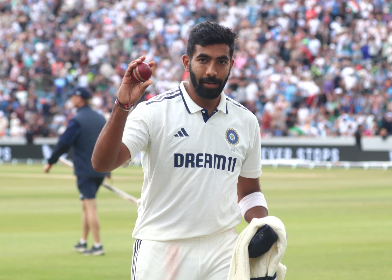 Jasprit Bumrah after a Fifer in Leeds