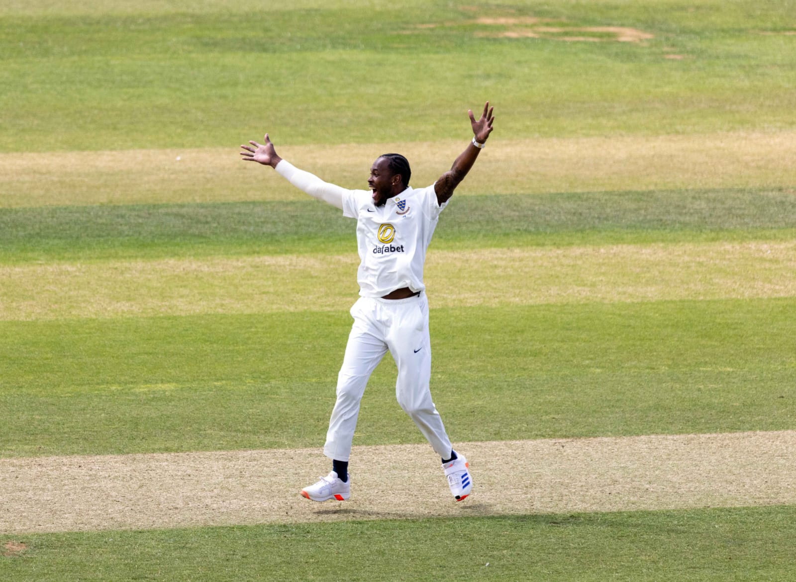 Jofra Archer in action
