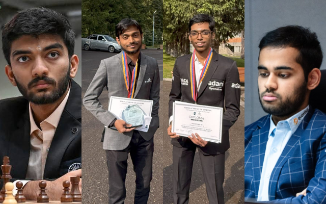 Historic moment for Indian Chess as 4 Players enter World Top 10 Indian Chess