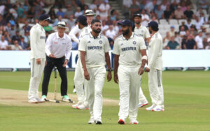 Jasprit Bumrah with Mohammed Siraj