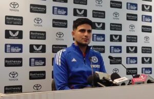 Shubman Gill at the PC