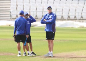 Team India staff at Leeds
