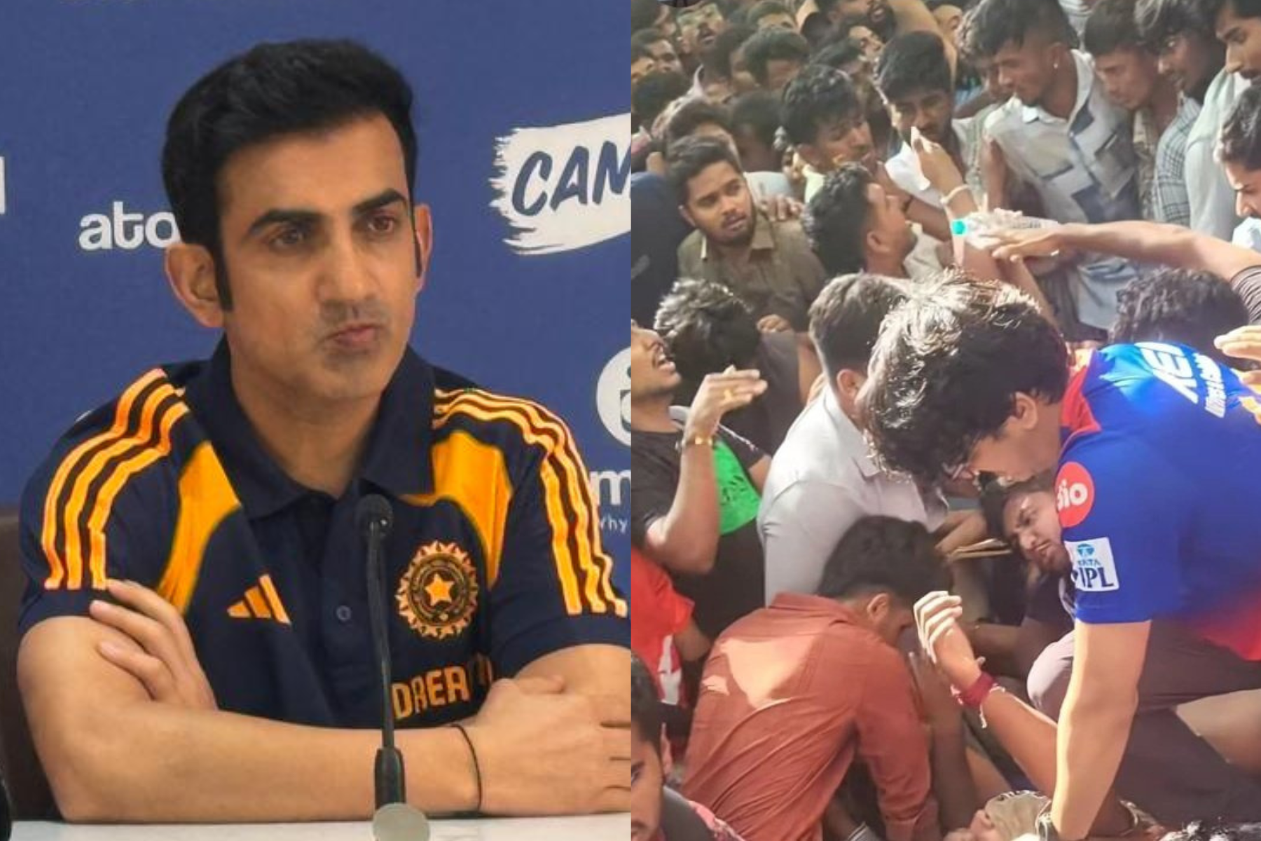 Gautam Gambhir addressing the Bengaluru stampede in today's press conference