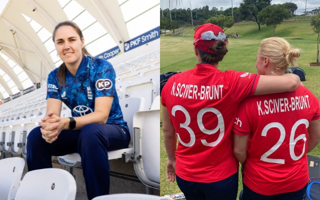 Nat Sciver-Brunt and her wife, Katherine