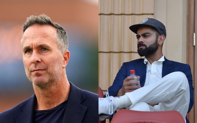 Michael Vaughan and Virat Kohli
