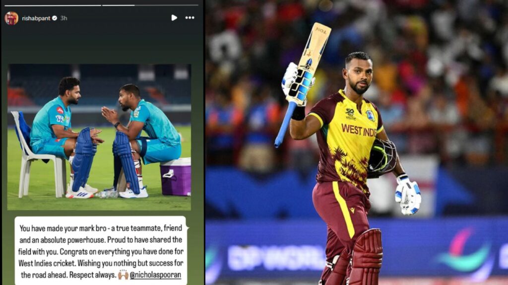 Rishabh Pant Pays Heartfelt Tribute to Nicholas Pooran After Shock Retirement Pant and Pooran