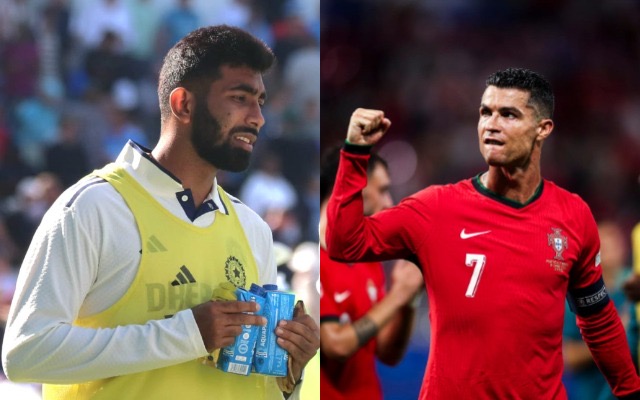 Bumrah and Ronaldo (PC: Debasis Sen and Ronaldo/X)