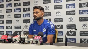 Akash Deep at the PC