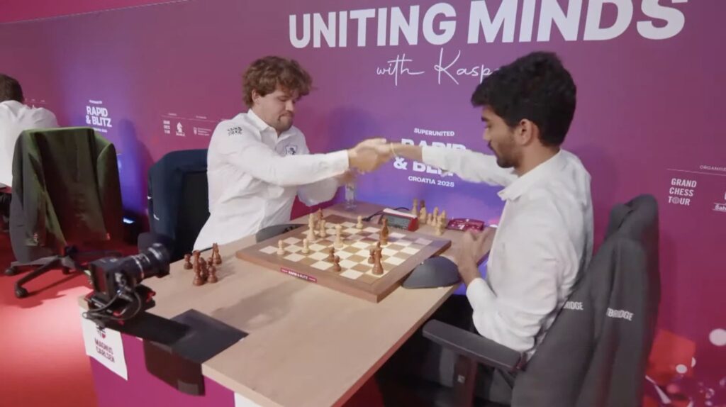 Carlsen and Gukesh