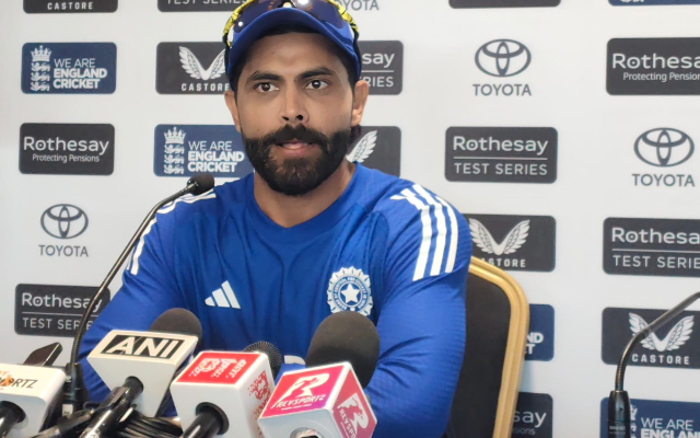 “They Made the Pitch for Themselves, But We Scored 587”: Jadeja’s Subtle Swipe at England Ravindra Jadeja at the PC