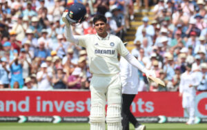 Shubman Gill at Edgbaston