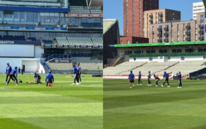Slip catching practice for team India