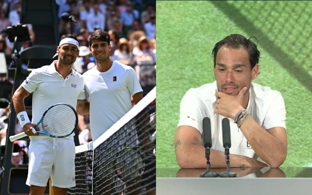 Fabio Fognini and Carlos Alcaraz
