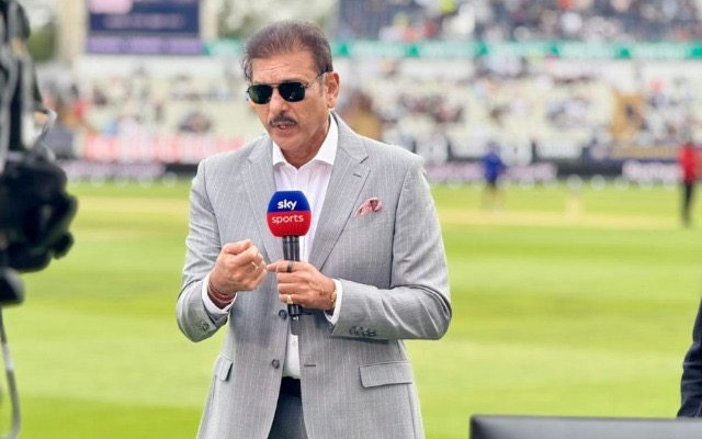 Ravi Shastri in Edgbaston (PC: Ravi Shastri/X)