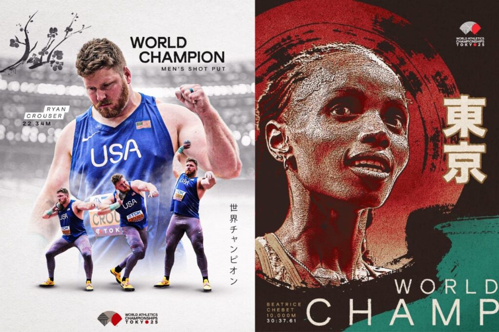 Ryan Crouser and Beatrice Chebet star as Femke Bol misses out on relay gold