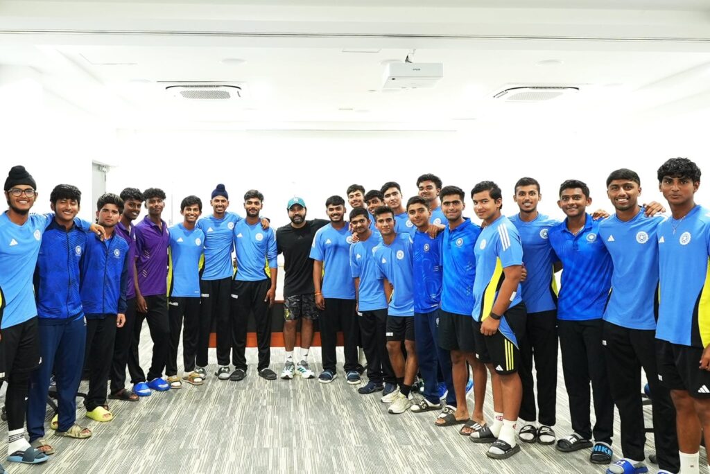 Rohit Sharma turns mentor, inspires India’s U-19 Team at COE