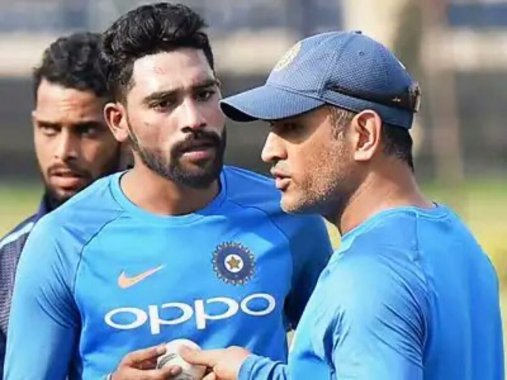 Mohammed Siraj Finds Strength in MS Dhoni’s Words While Facing Trolls Siraj_and_Dhoni