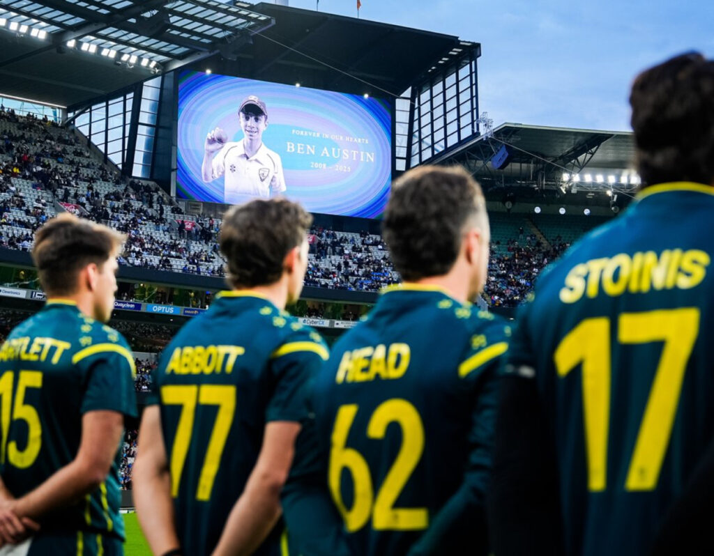 AUS vs IND: Players Pay Tribute to Ben Austin at MCG