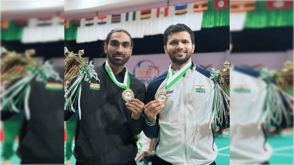 Pramod Bhagat Shines with Triple Gold and at 1st Abia Para Badminton International 2025
