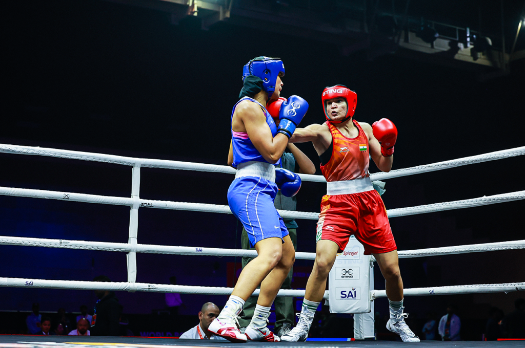 World Boxing Cup Finals 2025: Arundhati Choudhary Knocks Down Triple World Cup Medalist Leonie Müller in Int’l Comeback, Five Indians Enter Final