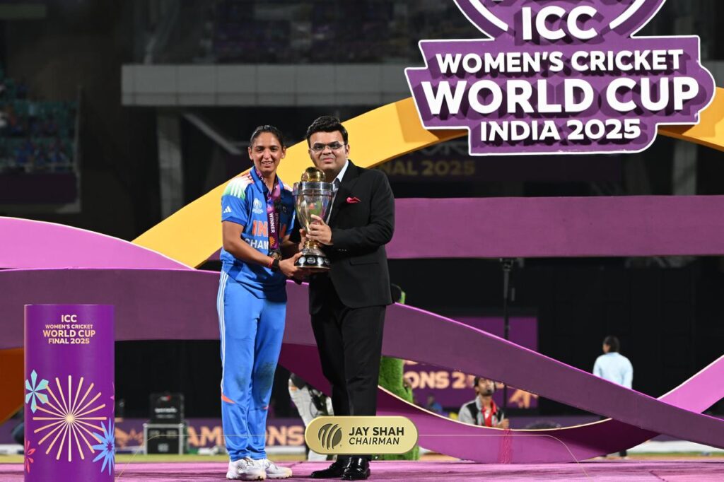 Gavaskar Predicts Golden Age For Indian Women’s Cricket The_Indian_Captain_With_the_Trophy