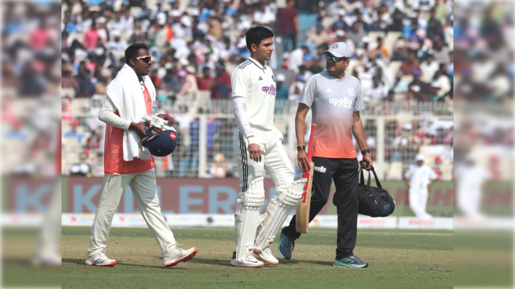 Shubman Gill hurts neck, retires hurt