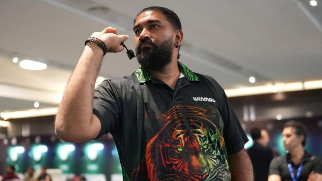 Nitin Kumar makes history at the World Darts Championship