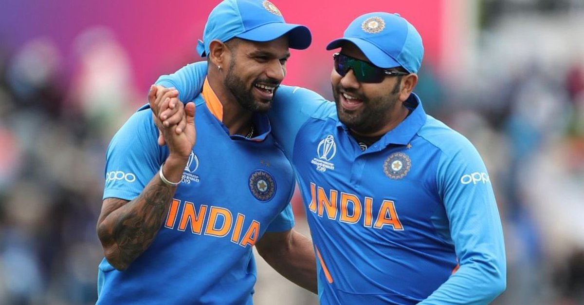 Shikhar Dhawan with Rohit Sharma
