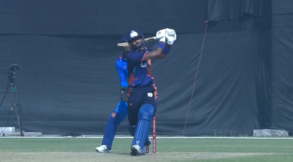 Hardik Pandya smashes maiden List A hundred to rescue Baroda