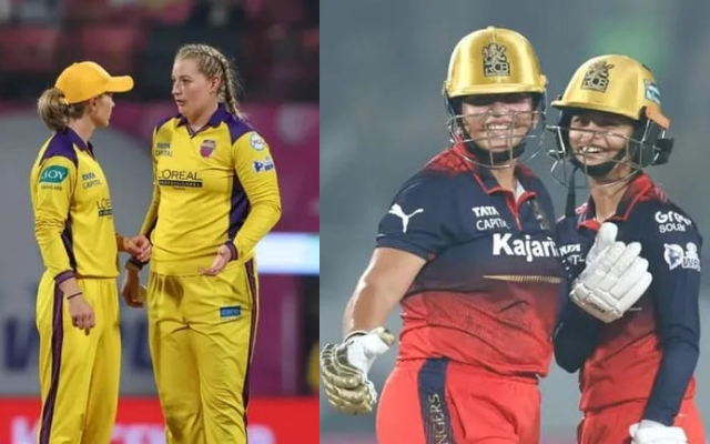 Sophie Ecclestone with Meg Lanning and Richa Ghosh with Shreyanka Patil